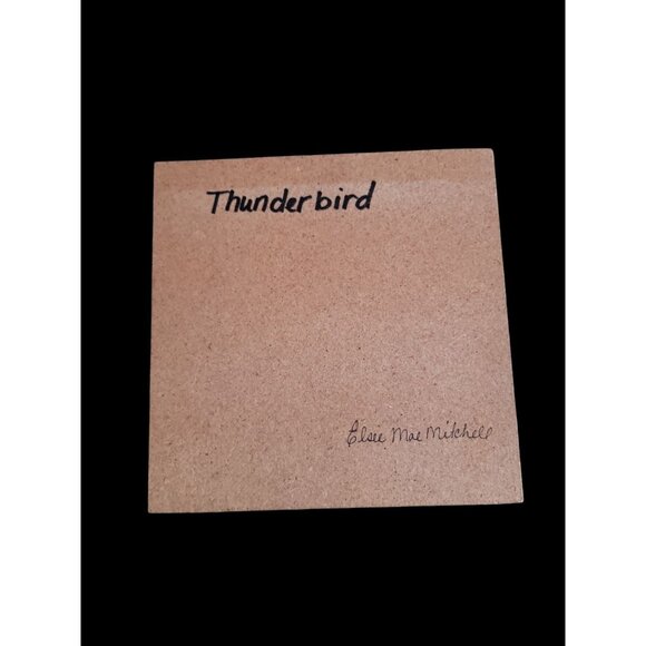 Native American Navajo Sand Painting Four Corners Signed 8x8 - Picture 2 of 9